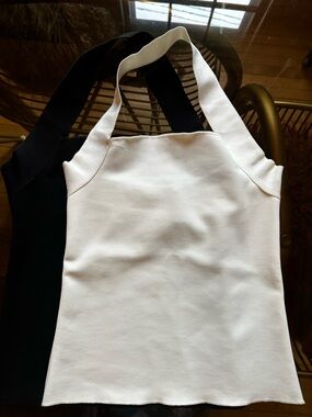 Zara Black and White Halter Tops (set of two)